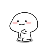 😌 Kartun, Karakter, Jari tengah, Ofensif, Gestur, Gambar stik telegram sticker