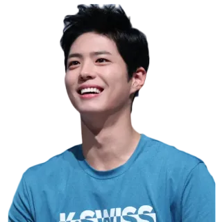 😄 homme, coréen, portrait, souriant, kswiss, acteur, célébrité telegram sticker