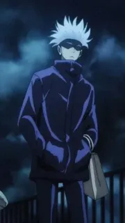 🍍 Satoru Gojo Jujutsu Kaisen Аниме, Годжо, Сатору, Магическая битва, Персонаж, Манга whatsapp sticker