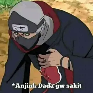 😩 Naruto * Anjink Dada gw sakit Anime, Naruto, Akatsuki, Itachi, Pain whatsapp sticker