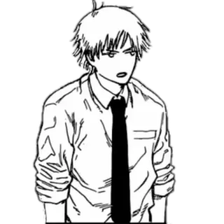 🤨 Denji Chainsaw Man Chainsaw Man, Denji, Anime, Manga, Personaje, Ilustración telegram sticker