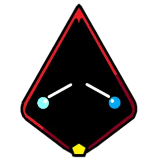 😭 geométrico, abstrato, minimalista, vermelho, azul, preto telegram sticker
