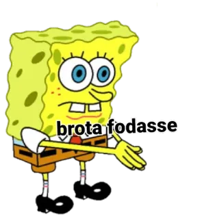 👇 Spongebob brota fodasse spongebob, meme, cartoon, funny telegram sticker