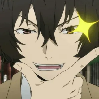 🥂 Osamu Dazai Bungou Stray Dogs Anime, Bungou Stray Dogs, Osamu Dazai, Dazai, Mangá, Personagem telegram sticker