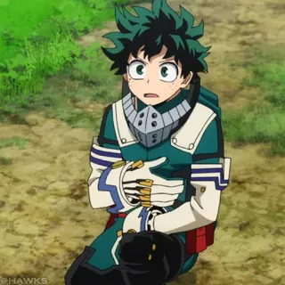 🟧 Izuku Midoriya My Hero Academia Anime, My Hero Academia, Izuku Midoriya, Deku, Held, Manga whatsapp sticker