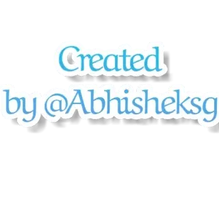 😎 Created by @Abhisheksg whatsapp sticker