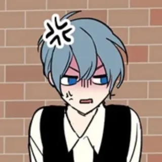 🤬 动漫, 卡通, 生气, 沮丧, 烦躁, 恼火 whatsapp sticker