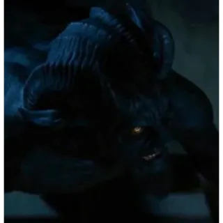 😈 monstre, démon, cornes, créature, sombre, effrayant whatsapp sticker