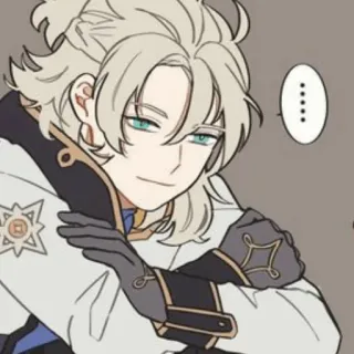 🍂 Albedo Genshin Impact ...... 알베도, 원신, 애니메이션, 비디오 게임, 캐릭터, 금발, 녹색 눈, 미소 telegram sticker