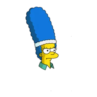 🤨 Marge Simpson The Simpsons cartoon, Marge Simpson, The Simpsons, character telegram sticker