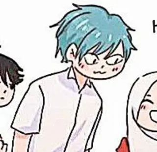 🎸 การ์ตูน, อนิเมะ, ชุดนักเรียน, ตัวละคร, วัยรุ่น, มังงะ telegram sticker