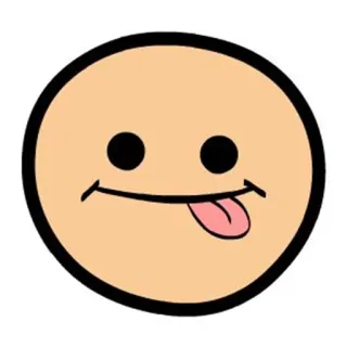 😋 Emoji, Gesicht, Zunge, Albern, Cartoon, Lustig telegram sticker