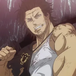 🚬 Yami Sukehiro Black Clover Anime, Black Clover, Yami, Sukehiro, Cigarette, Manga telegram sticker