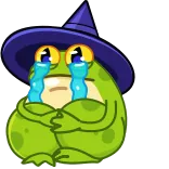 Frog Witch telegram stickers