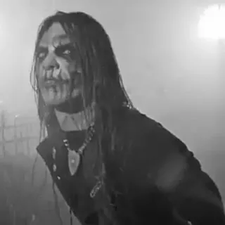 🕸 Black metal, Corpse paint, Mal, Escuro, Metal, Música telegram sticker