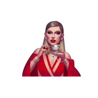 ☕️ Taylor Swift chanteuse, pop star, robe rouge, cocktail, glamour, célébrité, musique, femme telegram sticker
