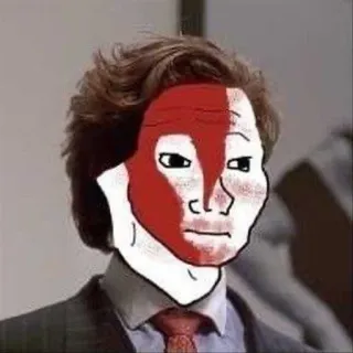 🩸 Patrick Bateman American Psycho patrick bateman, american psycho, blood, 80s, movie, character telegram sticker