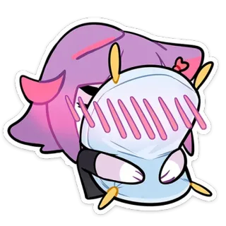 😘 Anime, Kawaii, Fofo, Sono, Travesseiro, Cansado telegram sticker