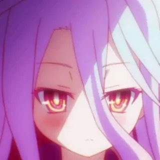 😐 Shiro No Game No Life Anime, Shiro, No Game No Life, dễ thương, cô gái whatsapp sticker