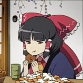 🍪 Аниме, Еда, Пища, Персонаж telegram sticker