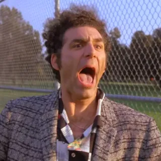 😩 Kramer Seinfeld kramer, seinfeld, comedia, sitcom, gracioso, serie tv telegram sticker