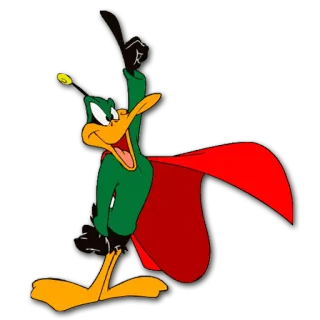 ‼ Duck Dodgers Duck Dodgers, dibujos animados, personaje, Looney Tunes, pato whatsapp sticker