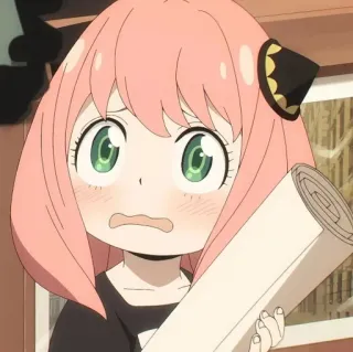 🌸 Anya Forger Spy × Family Anime, Spy x Family, Anya Forger, Dessin animé, Mignon, Fille, Télépathe telegram sticker