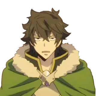 😐 Naofumi Iwatani The Rising of the Shield Hero anime, manga, shield hero, naofumi, isekai telegram sticker