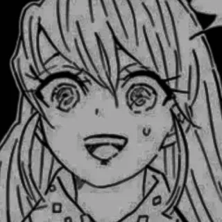 🎵 アニメ, 女の子, 漫画, イラスト, イラストレーション, ポートレート telegram sticker
