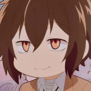 😋 Osamu Dazai Bungo Stray Dogs anime, manga, osamu dazai, bungo stray dogs, chibi, cartoon telegram sticker
