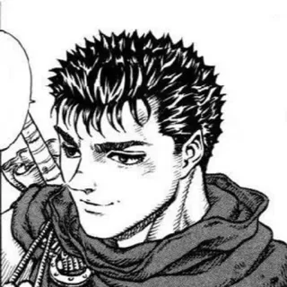 ➿ Guts Berserk anime, manga, zwaard, krijger telegram sticker