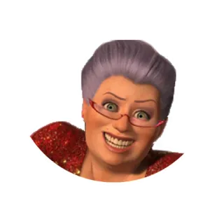 😆 Fairy Godmother Shrek fairy godmother, shrek, animated, character, magic telegram sticker