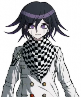 😢 Kokichi Oma Danganronpa V3: Killing Harmony anime, mangá, chorando, personagem, arte digital telegram sticker