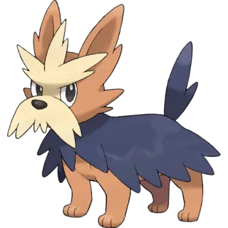 🐉 Herdier pokemon, herdier, dog, animal, monster, game, cartoon telegram sticker