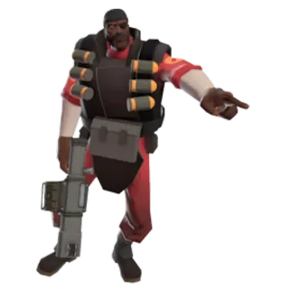 😀 Demoman Team Fortress 2 Gra wideo, Postać, Broń, Demoman, Team Fortress 2, Strzelanka, Granaty telegram sticker