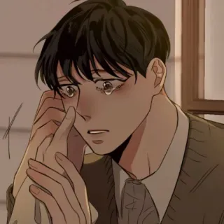 🥀 sad, crying, anime, manga, emotional telegram sticker