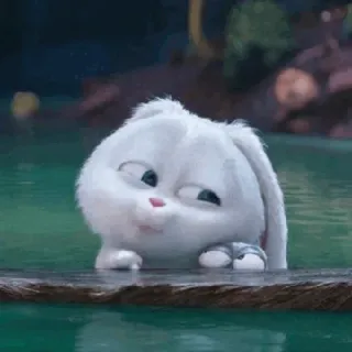 🍓 Snowball The Secret Life of Pets กระต่าย, น่ารัก, สัตว์, สัตว์เลี้ยง, อนิเมชั่น, ตัวละคร, บันนี่ telegram sticker