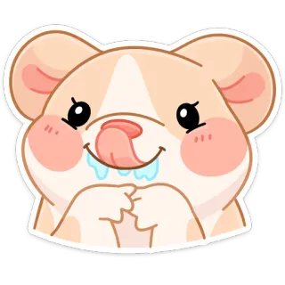 ☺️ hamster, cute, animal, kawaii telegram sticker