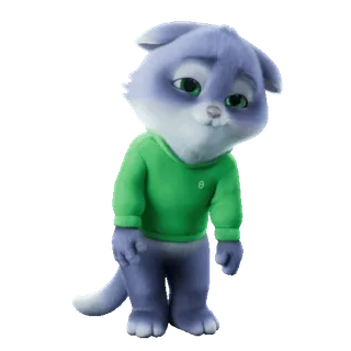 😴 cat, anthropomorphic, cartoon, animal, cute telegram sticker