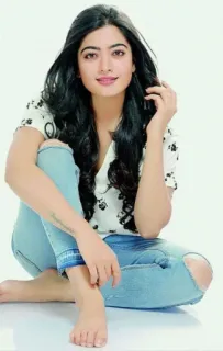 🍑 Rashmika Mandanna женщина, актриса, индийская актриса, красивая, портрет, знаменитость, модель telegram sticker