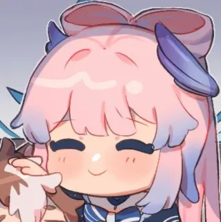 💗 Sangonomiya Kokomi Genshin Impact Anime, Videospiel, Kokomi, Genshin Impact, süß, Chibi telegram sticker