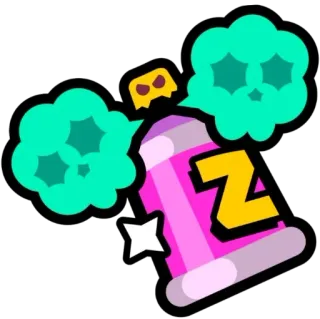 😁 spray, graffiti, sztuka, symbol Z, street art, wandalizm whatsapp sticker