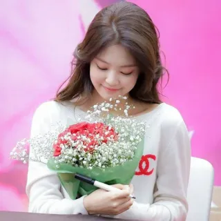 🤙 Jennie kpop, jennie, blackpink, певица, цветы, знаменитость whatsapp sticker