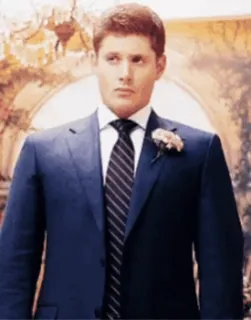 🕴 Dean Winchester Supernatural garnitur, ślub, nadprzyrodzone, dean, winchester whatsapp sticker