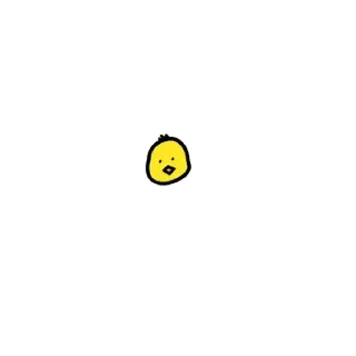 🐥 chick, yellow, cartoon, animal, bird telegram sticker