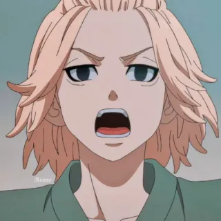 🤬 Manjiro Sano Tokyo Revengers Anime, Dibujos animados, Personaje, Manjiro Sano, Tokyo Revengers, Enojado telegram sticker