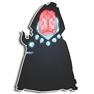 😈 fantasy, monster, hood, skull, mask, creature telegram sticker