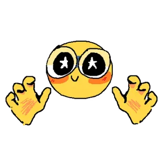 🤗 Emoji, Abraço, Fofo, Amarelo, Desenho animado telegram sticker