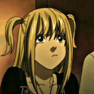 🎭 Misa Amane Death Note Anime, Postać, Misa, Death Note telegram sticker