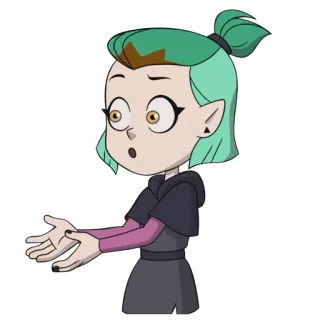 😮 Amity Blight The Owl House phim hoạt hình, Disney, tai họa, Amity, phù thủy telegram sticker